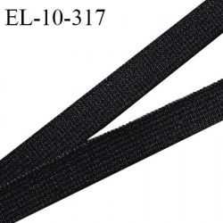 Elastique 10 mm lingerie haut de gamme fabriqué en France couleur noir largeur 10 mm allongement +120% prix au mètre