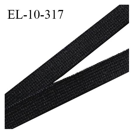 Elastique 10 mm lingerie haut de gamme fabriqué en France couleur noir largeur 10 mm allongement +120% prix au mètre