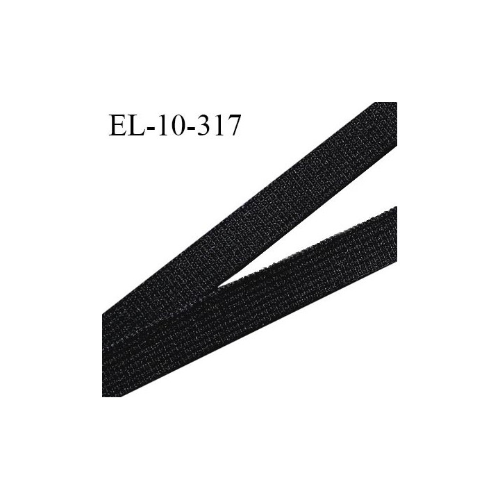 Elastique 10 mm lingerie haut de gamme fabriqué en France couleur noir largeur 10 mm allongement +120% prix au mètre