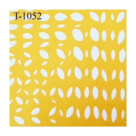 Tissu maillot de bain jaune très haut de gamme lycra élasthanne largeur 150 cm 210 grs au m2 prix pour 10 cm de longueur