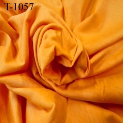 Tissu coton jersey spécial lingerie fond de culotte abricot largeur 140 cm poids m2 105 gr prix 10 cm de long par 140 cm