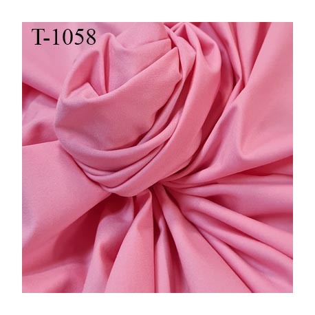 Tissu lycra elasthanne rose très haut de gamme 140 gr au m2 largeur 180 cm prix pour 10 cm de long et 180 cm de large