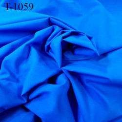 Tissu coton fin spécial lingerie couleur bleu largeur 145 centimètre poids 80 grs au mètre carré prix pour 10 cm