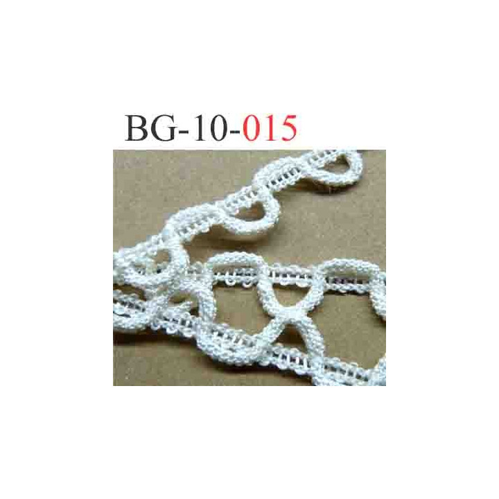 biais galon dentelle largeur 15 mm couleur écru vendue au mètre