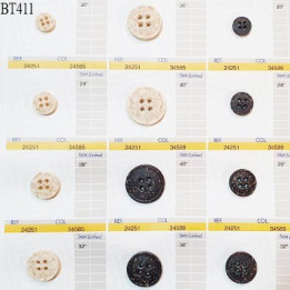Plaque de 12 boutons pour création unique diamètre de 12 à 25 mm fabrication européenne prix pour la plaque entière