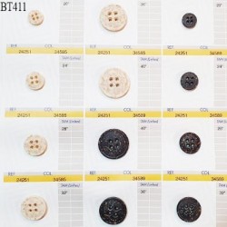 Plaque de 12 boutons pour création unique diamètre de 12 à 25 mm fabrication européenne prix pour la plaque entière