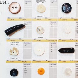 Plaque de 10 boutons pour création unique et 2 boutons duffle coat fabrication européenne prix pour la plaque entière