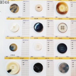 Plaque de 12 boutons pour création unique diamètre de 20 à 34 mm fabrication européenne prix pour la plaque entière