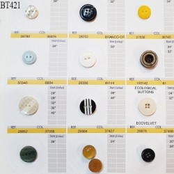 Plaque de 13 boutons pour création unique diamètre de 15 à 32 mm fabrication européenne prix pour la plaque entière