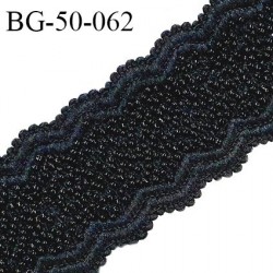Galon ruban 50 mm couleur noir avec perles largeur 50 mm prix au mètre