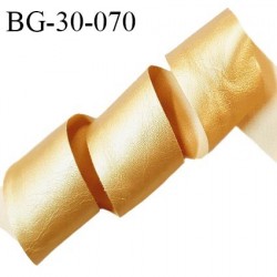 Galon ruban 30 mm simili cuir couleur doré largeur 30 mm prix au mètre