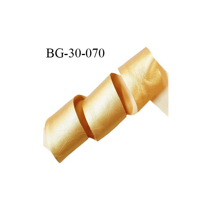 Galon ruban 30 mm simili cuir couleur doré largeur 30 mm prix au mètre