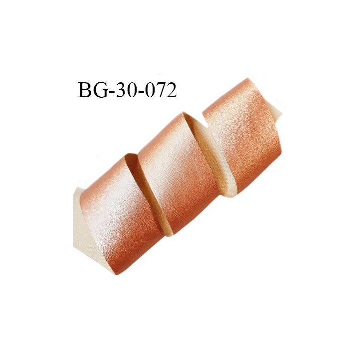 Galon ruban 30 mm simili cuir couleur cuivre largeur 30 mm prix au mètre