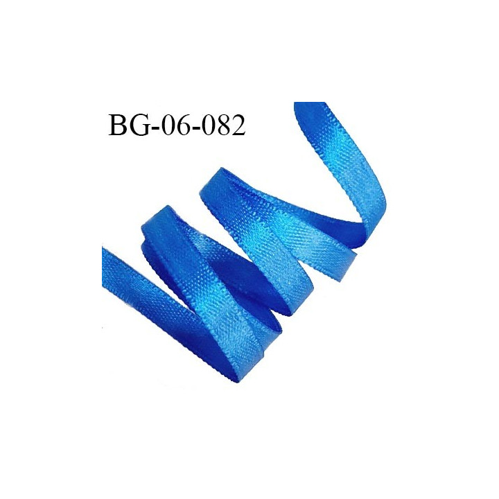 Galon ruban 10 mm satin couleur bleu brillant lumineux double face très solide largeur 10 mm prix au mètre