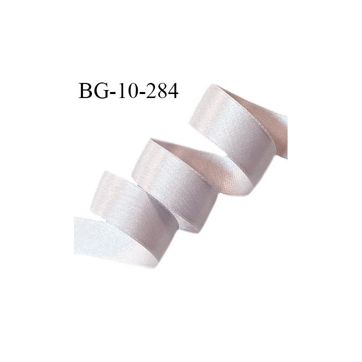 Galon ruban 10 mm satin couleur gris rosé brillant lumineux double face très solide largeur 10 mm prix au mètre