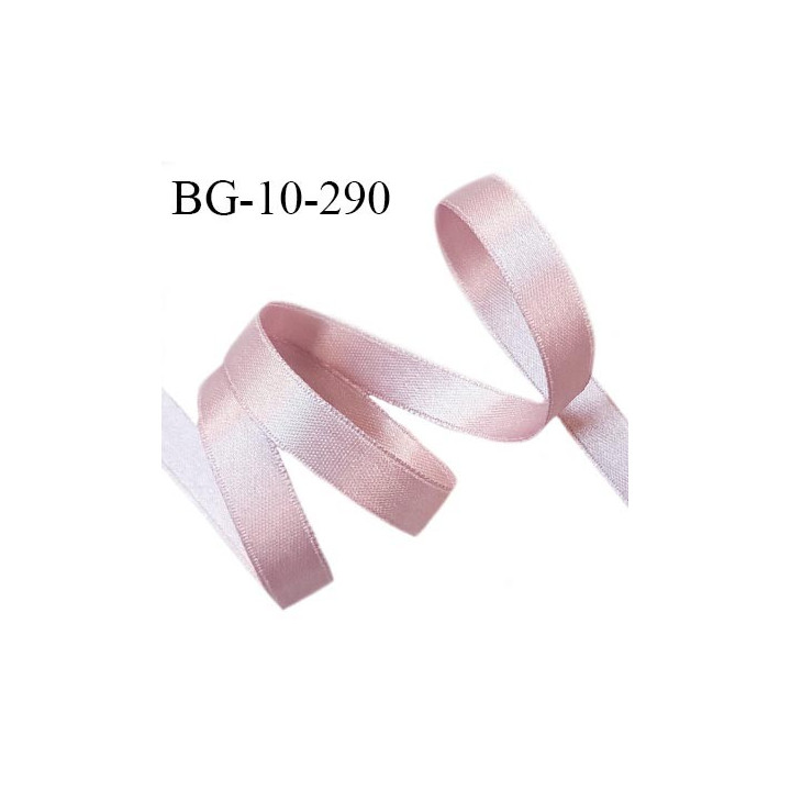 Galon ruban 10 mm satin couleur parme bouteille brillant lumineux double face très solide largeur 10 mm prix au mètre