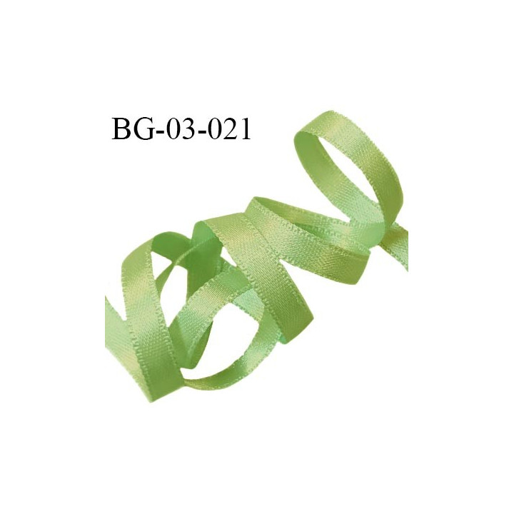 Galon ruban satin haut de gamme 3 mm couleur vert double face très solide largeur 3 mm prix au mètre