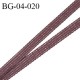 Droit fil à plat 4 mm spécial lingerie et couture du prêt-à-porter polyester couleur marron fabriqué en France prix au mètre