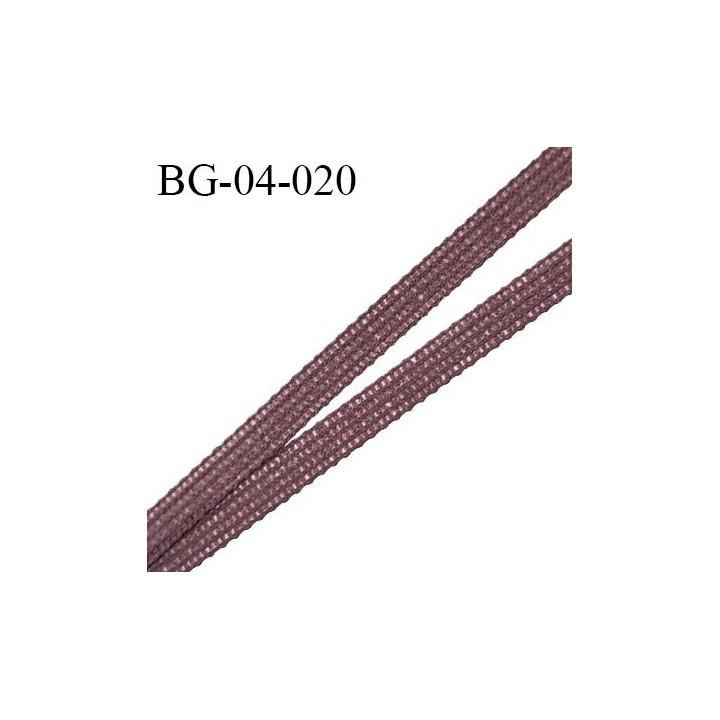 Droit fil à plat 4 mm spécial lingerie et couture du prêt-à-porter polyester couleur marron fabriqué en France prix au mètre