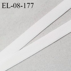 Elastique 8 mm lingerie haut de gamme couleur blanc élastique souple style velours fabriqué France prix au mètre
