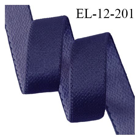 Elastique lingerie 12 mm haut de gamme couleur bleu roi bonne élasticité allongement +70% largeur 12 mm prix au mètre