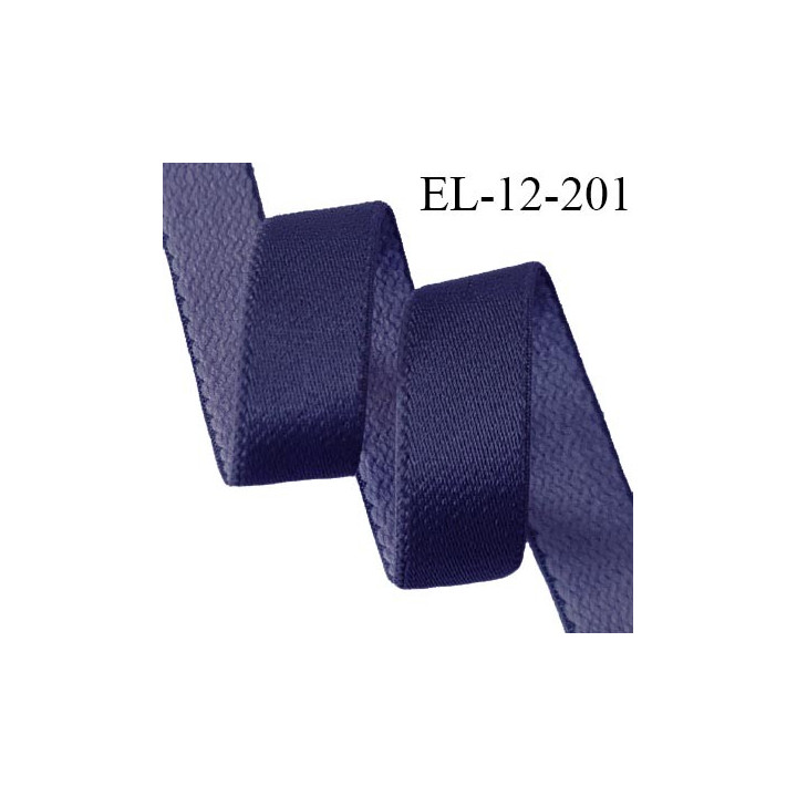 Elastique lingerie 12 mm haut de gamme couleur bleu roi bonne élasticité allongement +70% largeur 12 mm prix au mètre