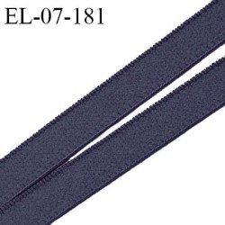 Elastique lingerie 7 mm couleur bleu gris grande marque fabriqué en France largeur 7 mm prix au mètre