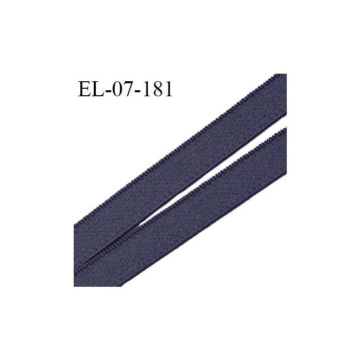 Elastique lingerie 7 mm couleur bleu gris grande marque fabriqué en France largeur 7 mm prix au mètre
