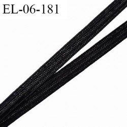 Elastique 6 mm spécial lingerie et couture couleur noir grande marque fabriqué en France largeur 6 mm prix au mètre