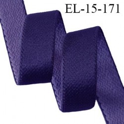 Elastique 15 mm lingerie haut de gamme fabriqué en France couleur bleu bonne élasticité prix au mètre