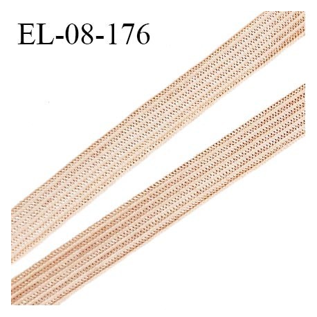 Elastique 8 mm lingerie haut de gamme couleur peau élastique souple allongement +150% fabriqué France prix au mètre