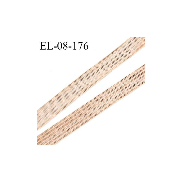 Elastique 8 mm lingerie haut de gamme couleur peau élastique souple allongement +150% fabriqué France prix au mètre