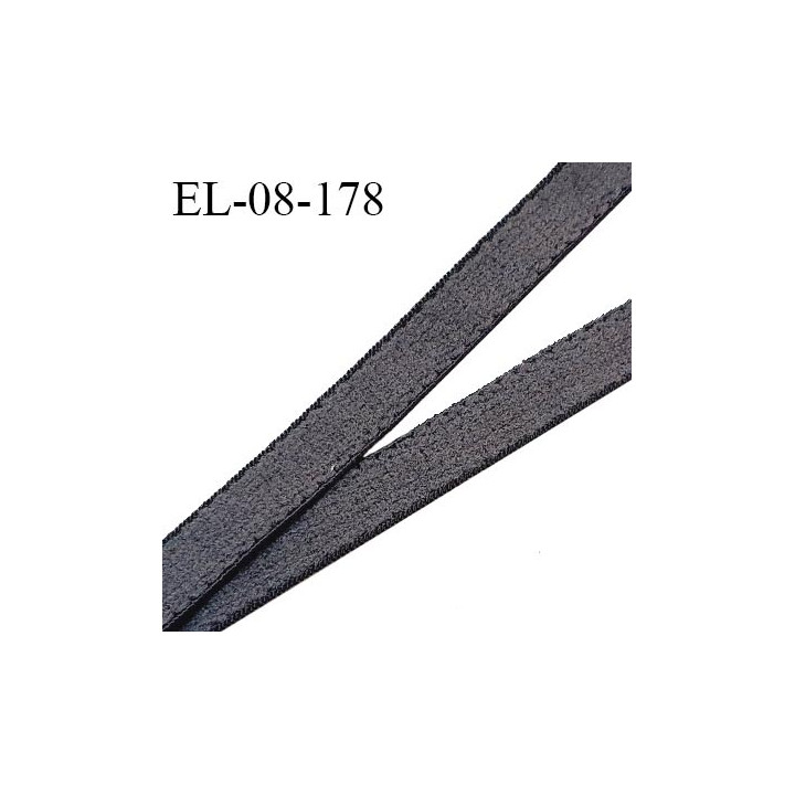 Elastique 8 mm lingerie haut de gamme couleur gris taupe très doux au toucher fabriqué France prix au mètre