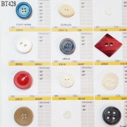 Plaque de 10 boutons pour création unique diamètre de 23 à 42 mm fabrication européenne prix pour la plaque entière