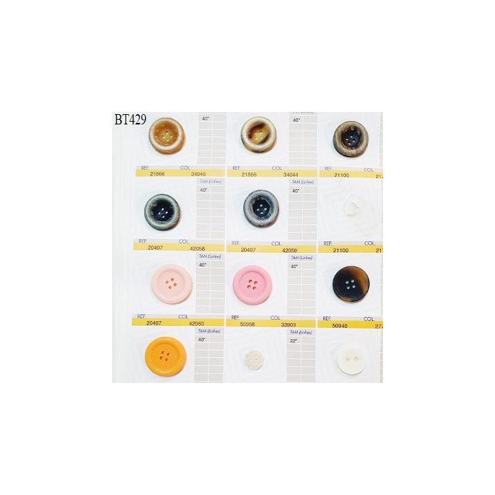 Plaque de 11 boutons pour création unique diamètre de 14 à 28 mm fabrication européenne prix pour la plaque entière