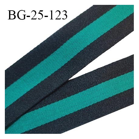 Galon sangle fine 25 mm très solide couleur bleu marine et vert largeur 25 mm prix au mètre