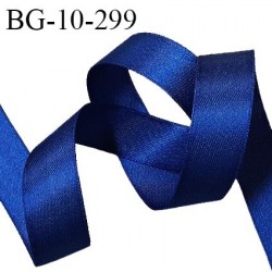 Galon ruban 10 mm satin couleur bleu marine brillant lumineux double face très solide largeur 10 mm prix au mètre