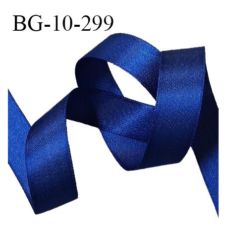 Galon ruban 10 mm satin couleur bleu marine brillant lumineux double face très solide largeur 10 mm prix au mètre