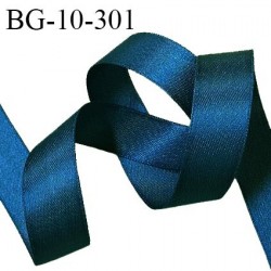 Galon ruban 10 mm satin couleur bleu pétrole brillant lumineux double face très solide largeur 10 mm prix au mètre