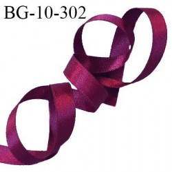 Galon ruban 10 mm satin couleur pourpre brillant lumineux double face très solide largeur 10 mm prix au mètre