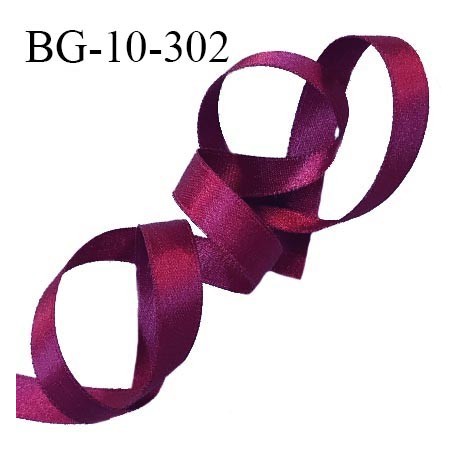 Galon ruban 10 mm satin couleur pourpre brillant lumineux double face très solide largeur 10 mm prix au mètre