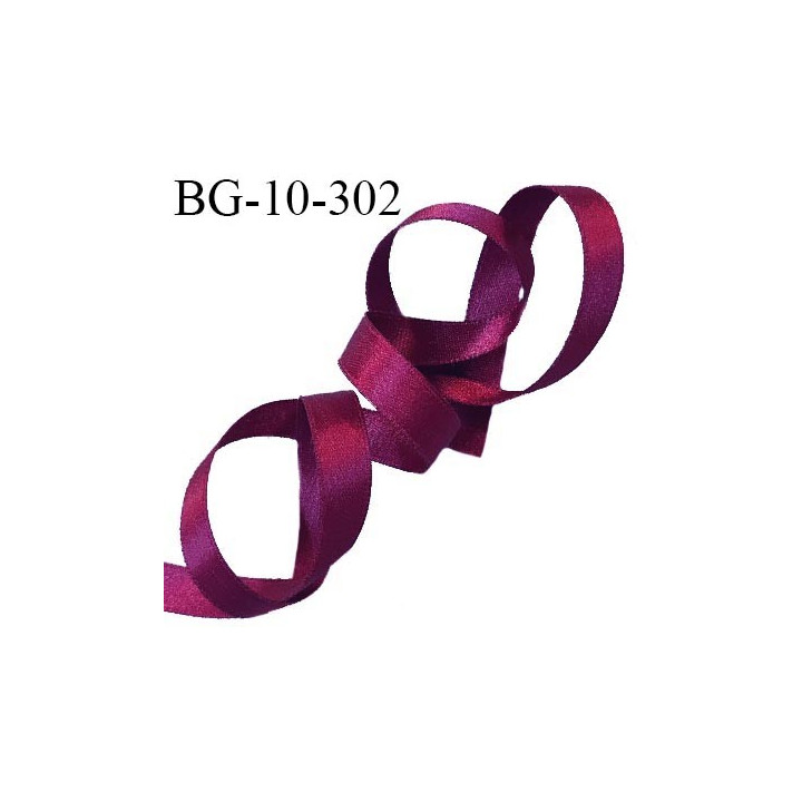 Galon ruban 10 mm satin couleur pourpre brillant lumineux double face très solide largeur 10 mm prix au mètre