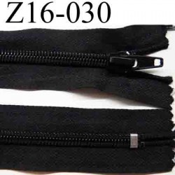 fermeture zip à glissière longueur 16 cm couleur noir non séparable zip nylon largeur 3.2 cm largeur du zip 6 mm