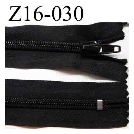 fermeture éclair longueur 16 cm couleur noir non séparable zip nylon largeur 3.2 cm largeur du zip 6 mm