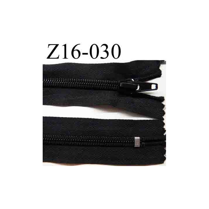fermeture éclair longueur 16 cm couleur noir non séparable zip nylon largeur 3.2 cm largeur du zip 6 mm