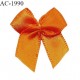 Noeud lingerie couleur orange haut de gamme largeur 23 mm hauteur 30  mm prix à l'unité