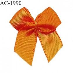 Noeud lingerie couleur orange haut de gamme largeur 23 mm hauteur 30 mm prix à l'unité