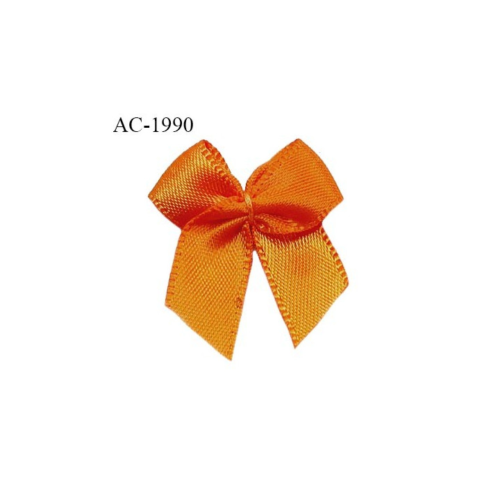 Noeud lingerie couleur orange haut de gamme largeur 23 mm hauteur 30  mm prix à l'unité