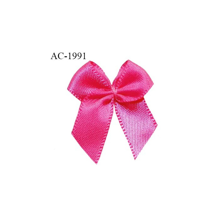 Noeud lingerie couleur rose fluo haut de gamme largeur 23 mm hauteur 30  mm prix à l'unité