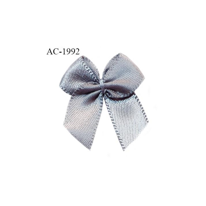 Noeud lingerie couleur gris haut de gamme largeur 23 mm hauteur 30  mm prix à l'unité